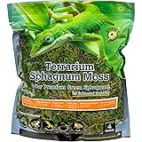 Galápagos (05213) Terrarium Green Sphagnum Moss, Natural, 4 Quart