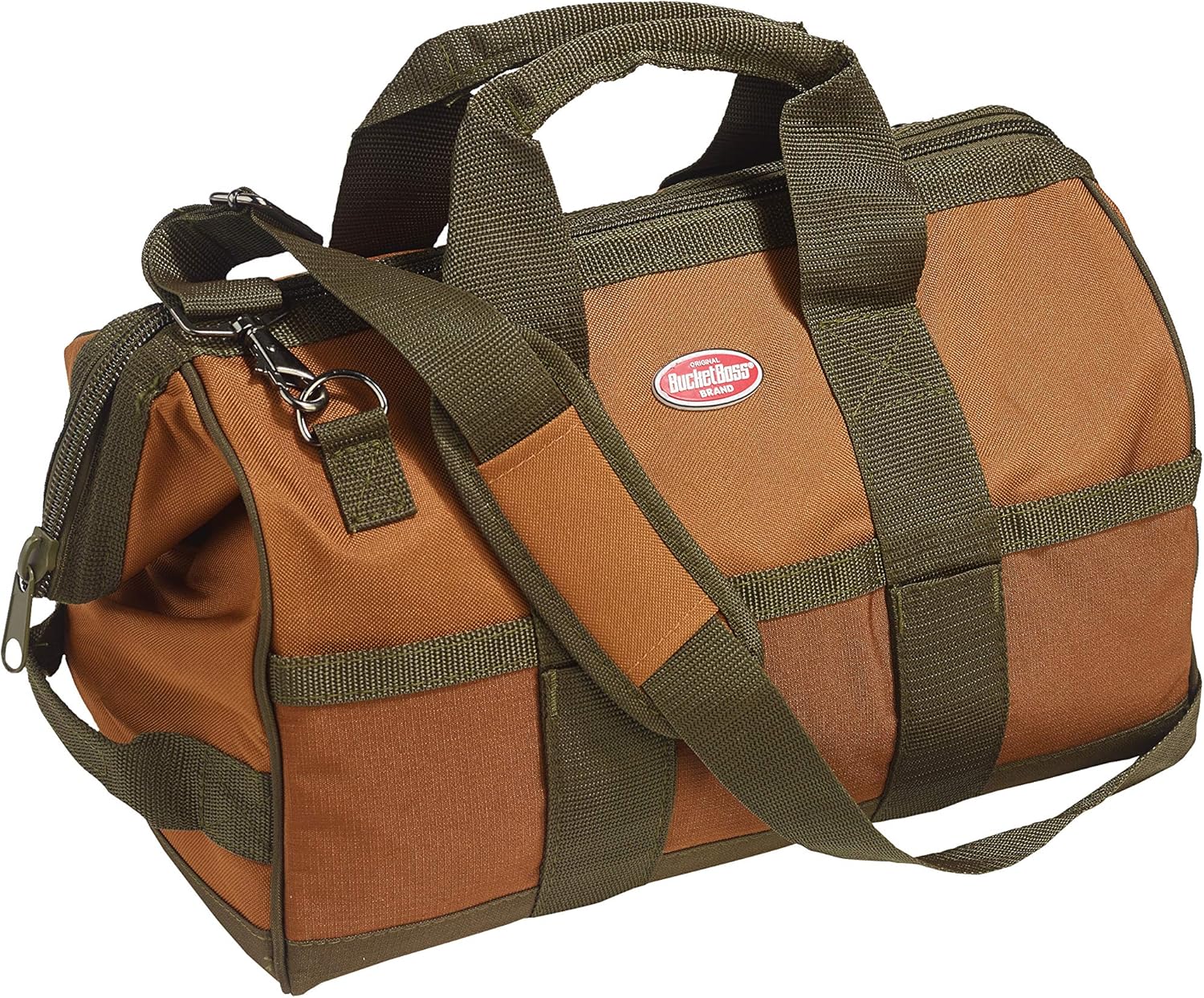 Bucket Boss Gatemouth 16 Tool Bag in Brown, 60016