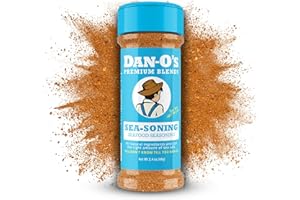 Dan-O's SEA-soning Seasoning, 2.4 oz Bottle, All-Purpose Seasoning for Fish, Shrimp, Seafood, Chicken and More, Sugar Free, Zero Calorie, Use this Spice Blend to Compliment any Sea-Inspired Dish