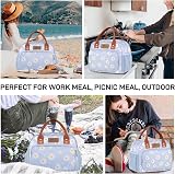 HOMESPON Insulated Lunch Bag for Women Men with Front Pocket Side Pockets view 8