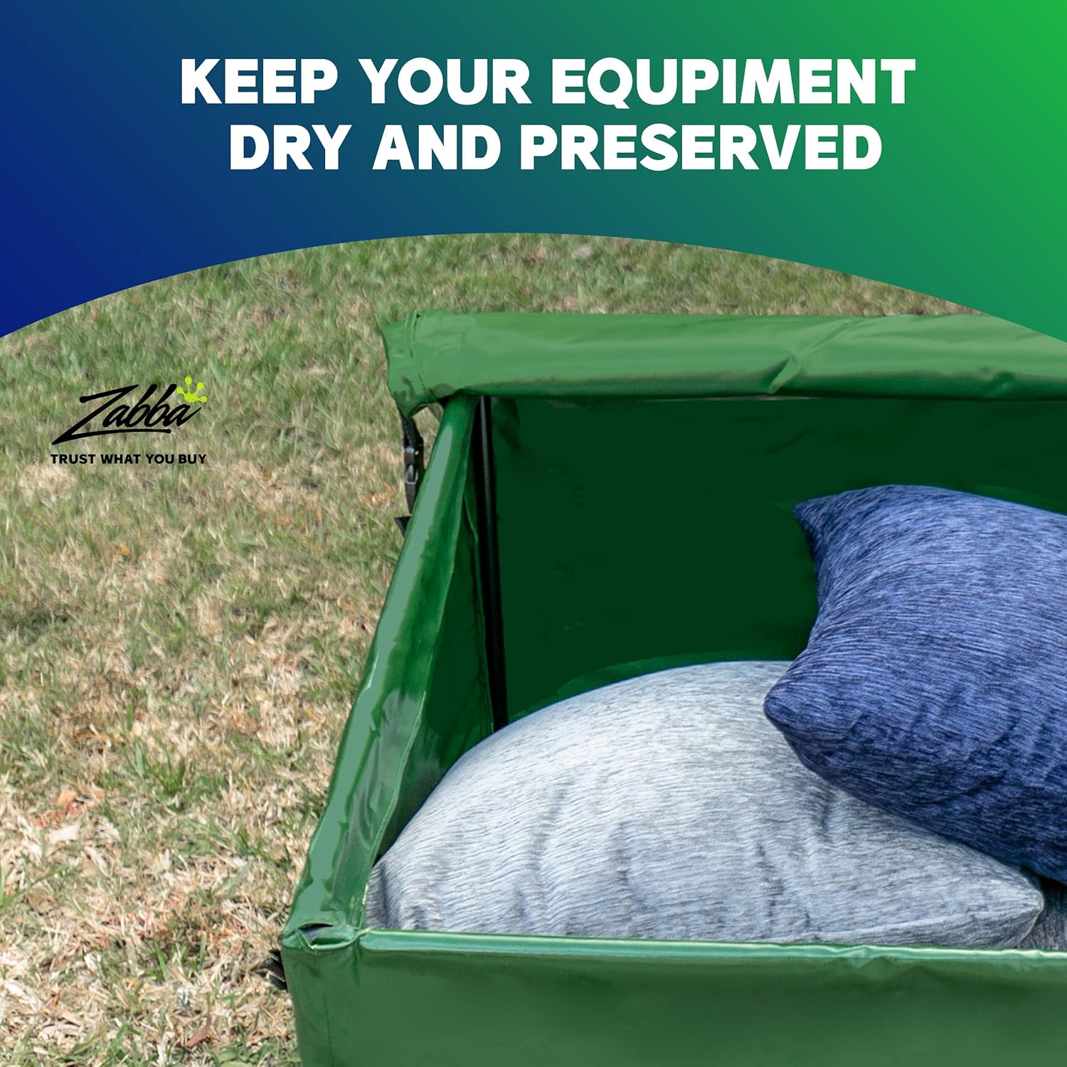 YardStash YSSB02 Outdoor Storage Deck Box, Medium, Green : Garden & Outdoor