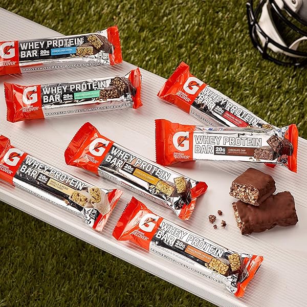 GATORADE WHEY PROTEIN RECOVER BARS, MINT CHOCOLATE CRUNCH, 2.8 OUNCE BARS (12 COUNT)