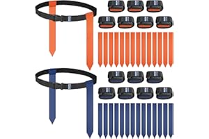MIUONO Flag Football Belts, Flags for Flag Football Set 14 Player, Flag Football for Kids Adults and Youth Training Equipment