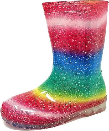 rainbow snow boots