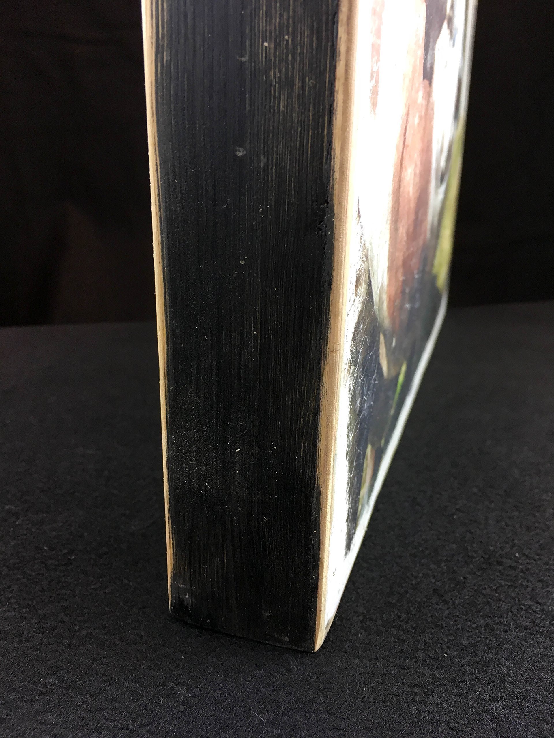 Wood Wall Art Photography - Vintage Cars and Vehicles: Teal Green, Rust and White Dodge Truck Headlight - Image 6