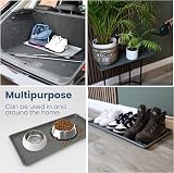 DIVCHI Grey Plastic Boot Tray with Raised Edges Multipurpose Entryway view 6