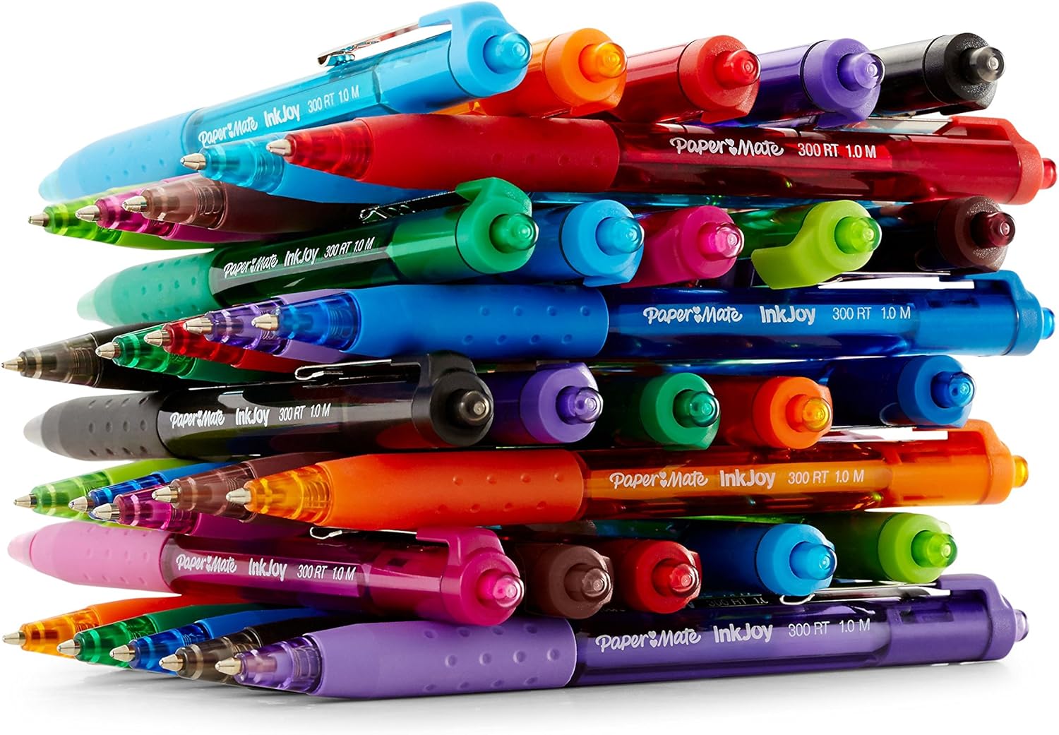 Paper Mate 1945925 InkJoy 300RT Retractable Ballpoint Pens, Medium Point, Black, 24 Count : Office Products