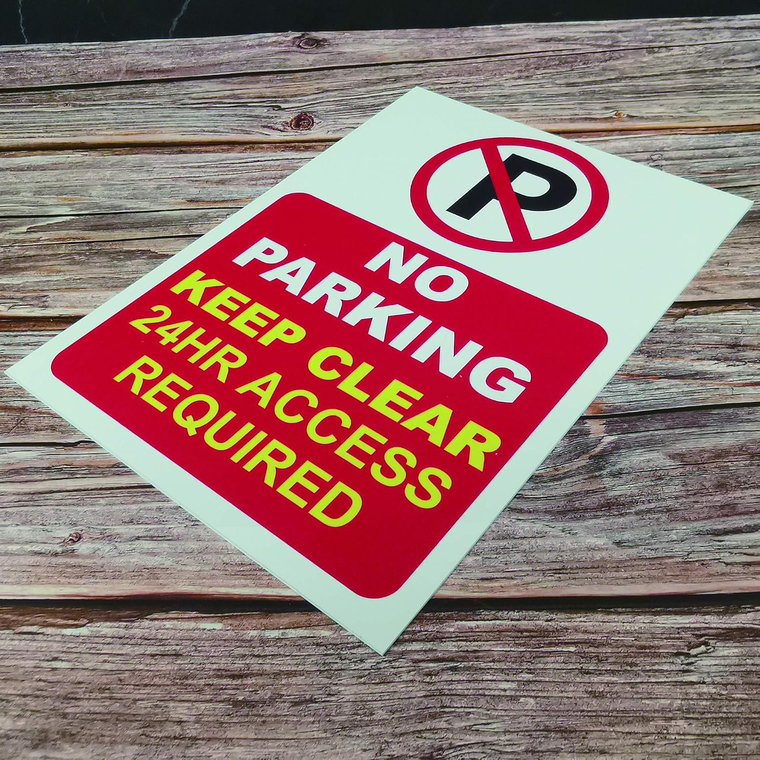 LP Lifestyle No Parking Sign, Keep Clear 24 Hour Access Required - Image 4