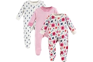 Touched by Nature Baby Girls' Organic Cotton Sleep and Play
