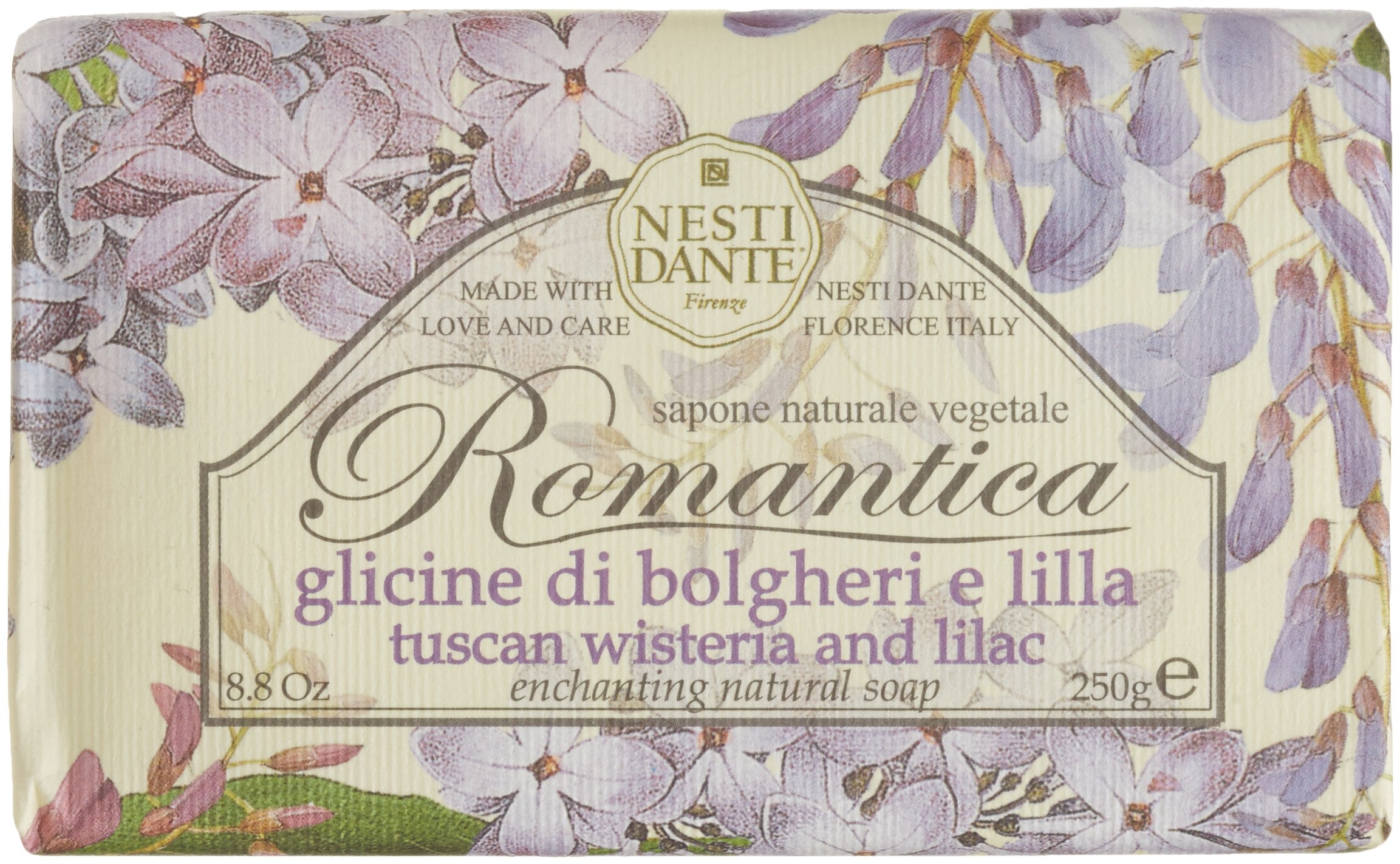 NESTI DANTE Romantica, Tuscan Wisteria & Lilac Soap 250 g