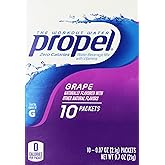 Propel Zero Powdered Beverage Mix, Grape, 10 Count (Pack of 1)