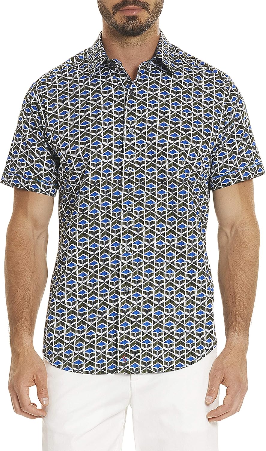 Robert Graham Tames S/S Printed Sport Shirt Tall Fit