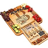 Personalized Charcuterie Board Gifts Set, Custom Large Cheese Board, Charcuterie Board for Wedding, Anniversary, Birthday, Housewarming, Engagement, Party, New Home Gift Couple, Fathers Day, Christmas