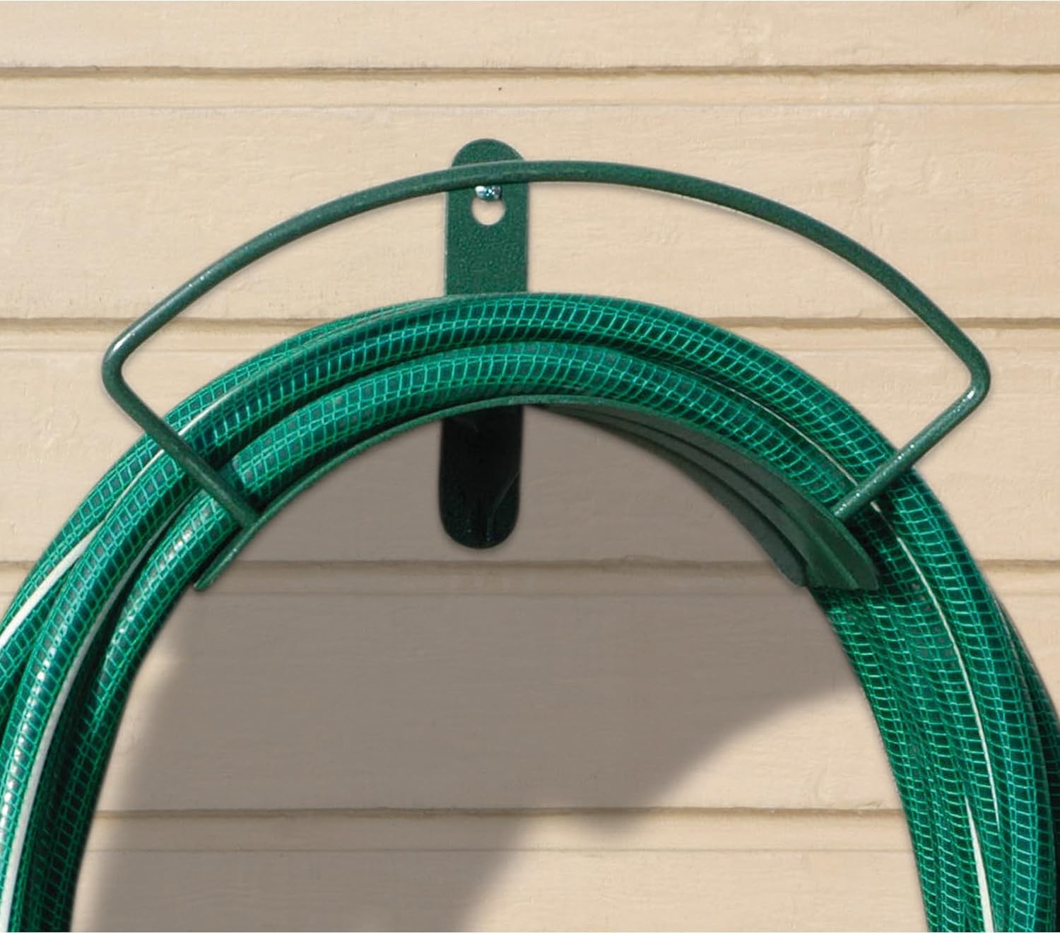 Yard Butler Deluxe Heavy Duty Wall Mount Hose Hanger Easily Holds 100’ Of 5/8’ Hose Solid Steel Extra Bracing And Patented Design In NEW COLORS and DECORATIVE DESIGNS IHCWM-1 Textured Forest Green : Garden Hose Parts : Garden & Outdoor
