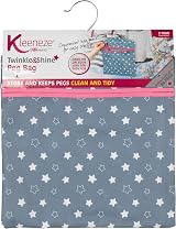 Kleeneze Star Print Peg Bag 33x30cm Holds 50 Pegs Indoor Outdoor view 8