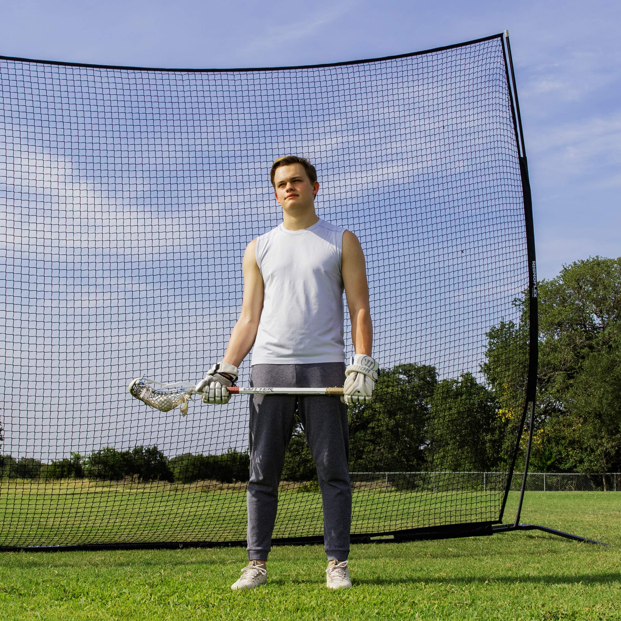 Champion Sports Lacrosse Backstop Net Rhino Flex Lacrosse Goal