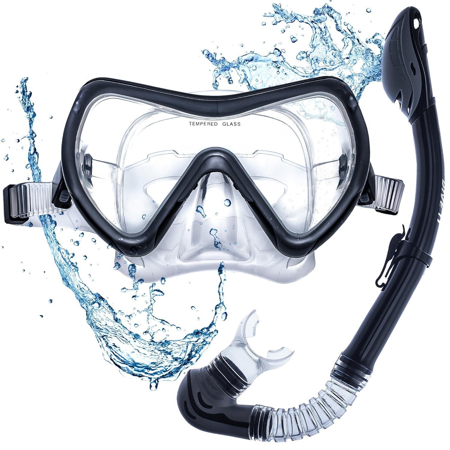 DIVE IT Snorkel Mask Snorkel Set Scuba Mask with Dry Snorkel Anti