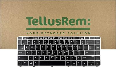 TellusRem US Backlit Keyboard for HP EliteBook 840 G3 G4 745 G3 G4