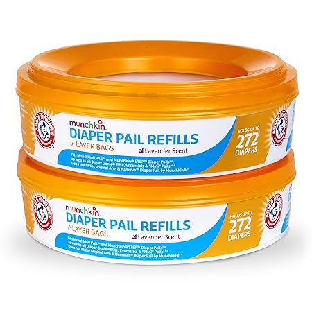 Munchkin Arm and Hammer Diaper Pail Refill Rings, 544 Count