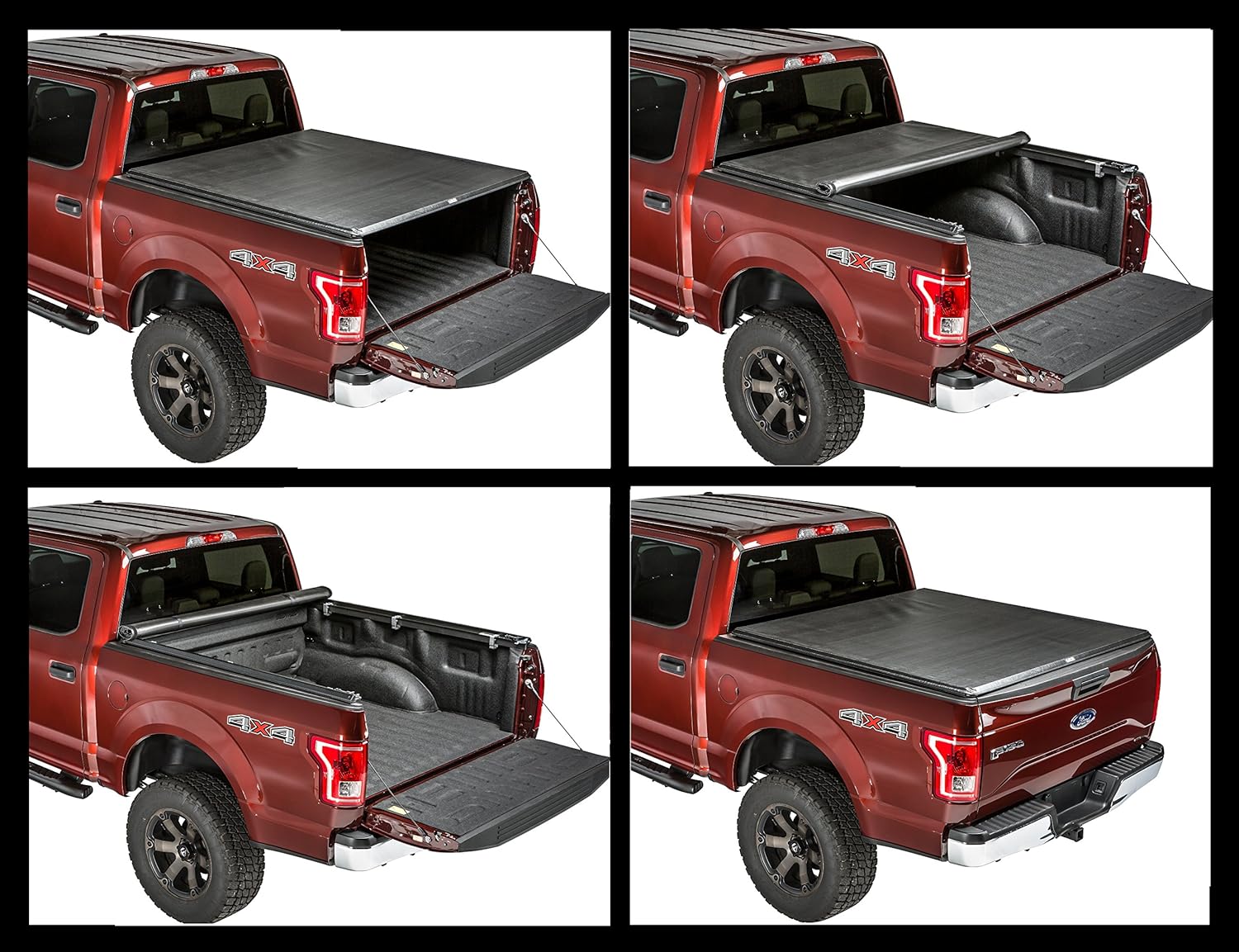 Amazon Com Gator Sr1 Roll Up Fits 2015 2019 Ford F150 6 5 Ft Bed Only Soft Roll Up Tonneau Truck Bed Cover 55310 Made In The Usa Automotive