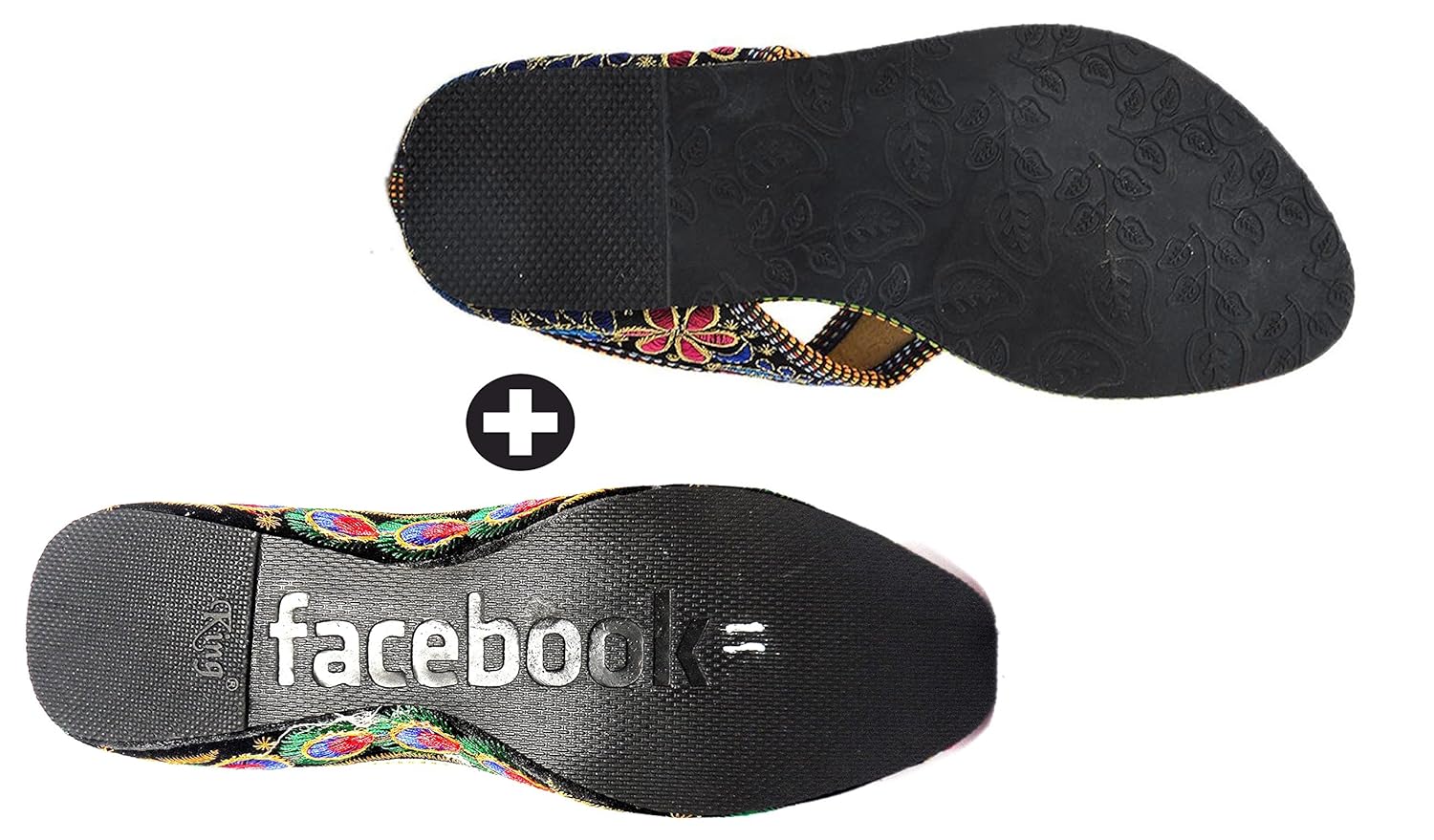 kanchan womans chappal and jutti combo pack