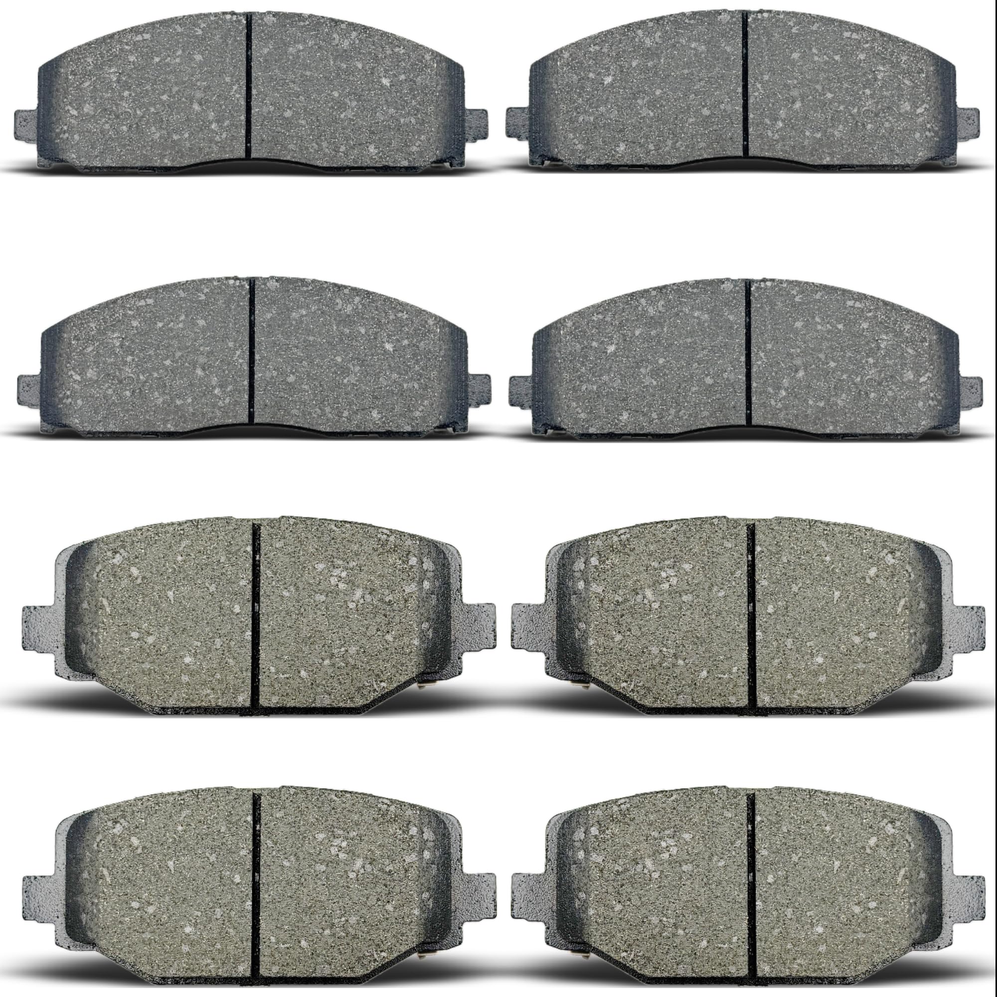 Photo 1 of 8pcs Front Rear Ceramic Brake pads set fit for 2012-2016 for Chrysler Town & Country,2012-2016 for Dodge Grand Caravan,2012-2016 for Dodge Journey,2012-2015 for Ram C/V,2012-2013 for Volkswagen Routan