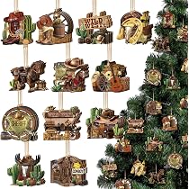 Sapin De Noël En Fer à Cheval Fait Main – Déco Western Rustique Pour Ferme, 38cm