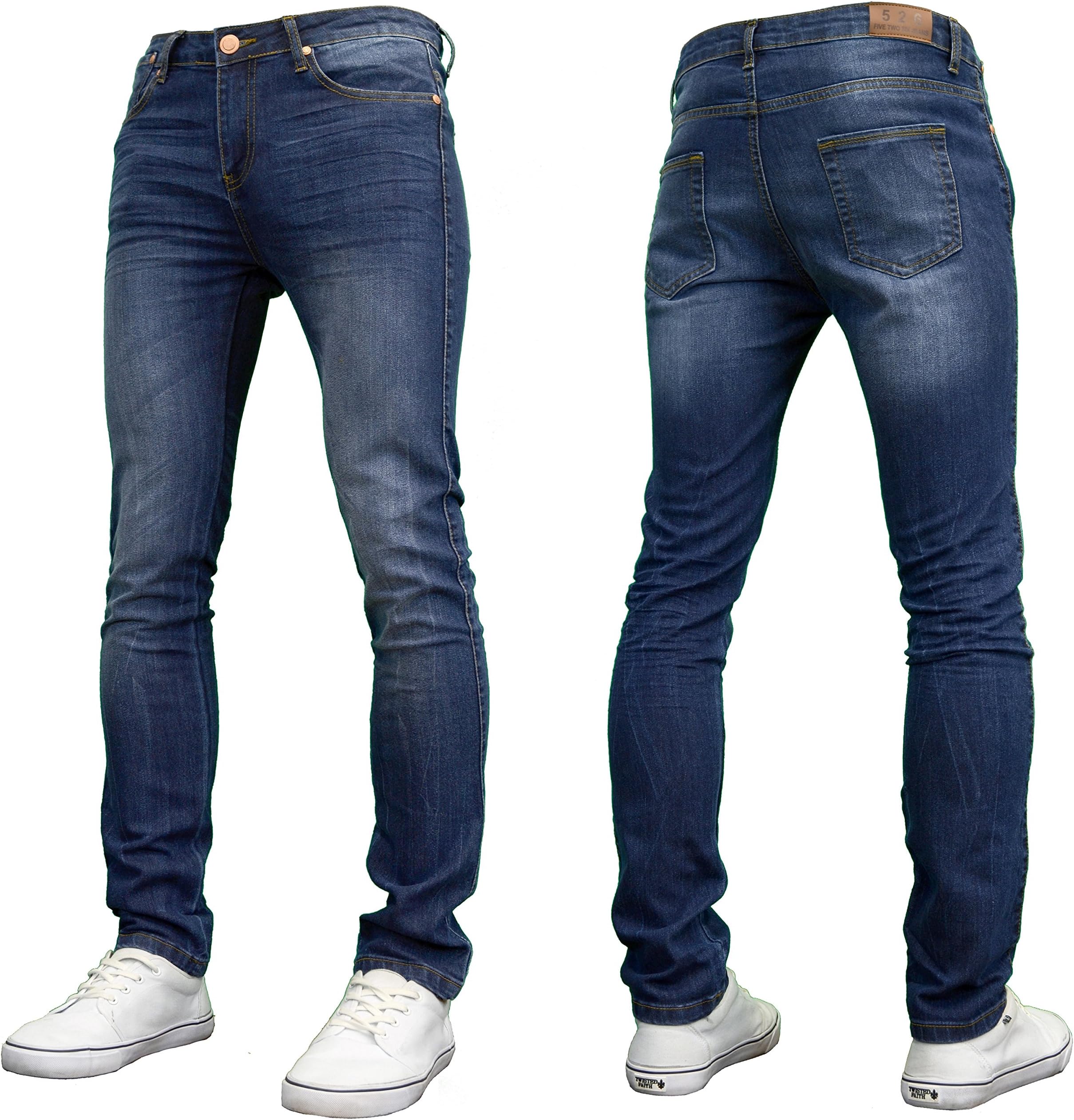 526Jeanswear Mens Kato Stretch Super Skinny Fit Jeans