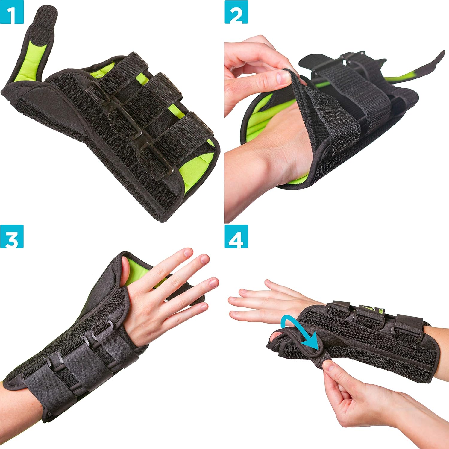BraceAbility Thumb & Wrist Spica Splint | De Quervain's Tenosynovitis Long Stabilizer Brace for Tendonitis, Arthritis & Sprains Forearm Support Cast (Small - Right Hand): Industrial & Scientific