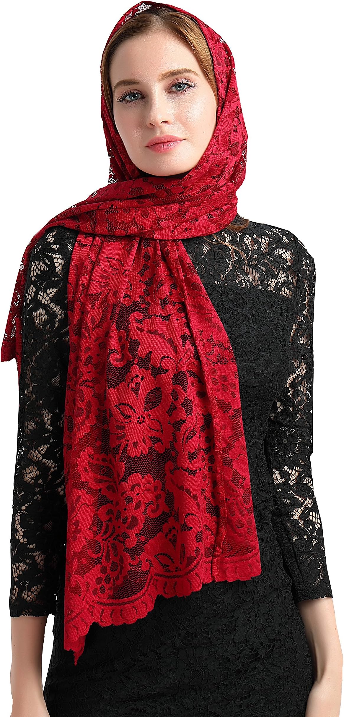 Head Covering Mantilla Veil Catholic Mantilla Orthodox Veil V25