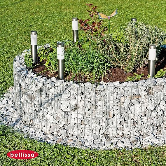 BELLISSA Gabione Gabionen Hochbeet Ø 146/126 cm H 40 cm premium