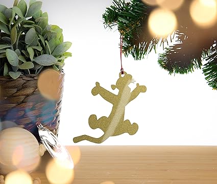 Tigger Winnie The Pooh Christmas Decoration Gold Sparkle