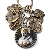 St. Benedict of Africa Keychain, Necklace or Clip, Patron Saint, Catholic Confirmation Gift, St. Benedict The Moor