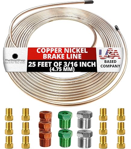 Kit Raccords De Frein 10 Pièces - écrous Métriques 12x1mm Galvanisés, Pour Tuyau 3/16", Cloche Inversée