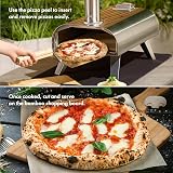 VonHaus Pizza Oven Outdoor 12” Tabletop with Peel Cutter Chopping Board Storage view 5