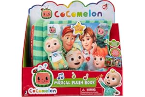 CoComelon Nursery Rhyme Singing Time Plush Book, Featuring Tethered JJ Plush Character Toy, for JJ’s Daily Musical Adventures – Books for Babies and Young Children