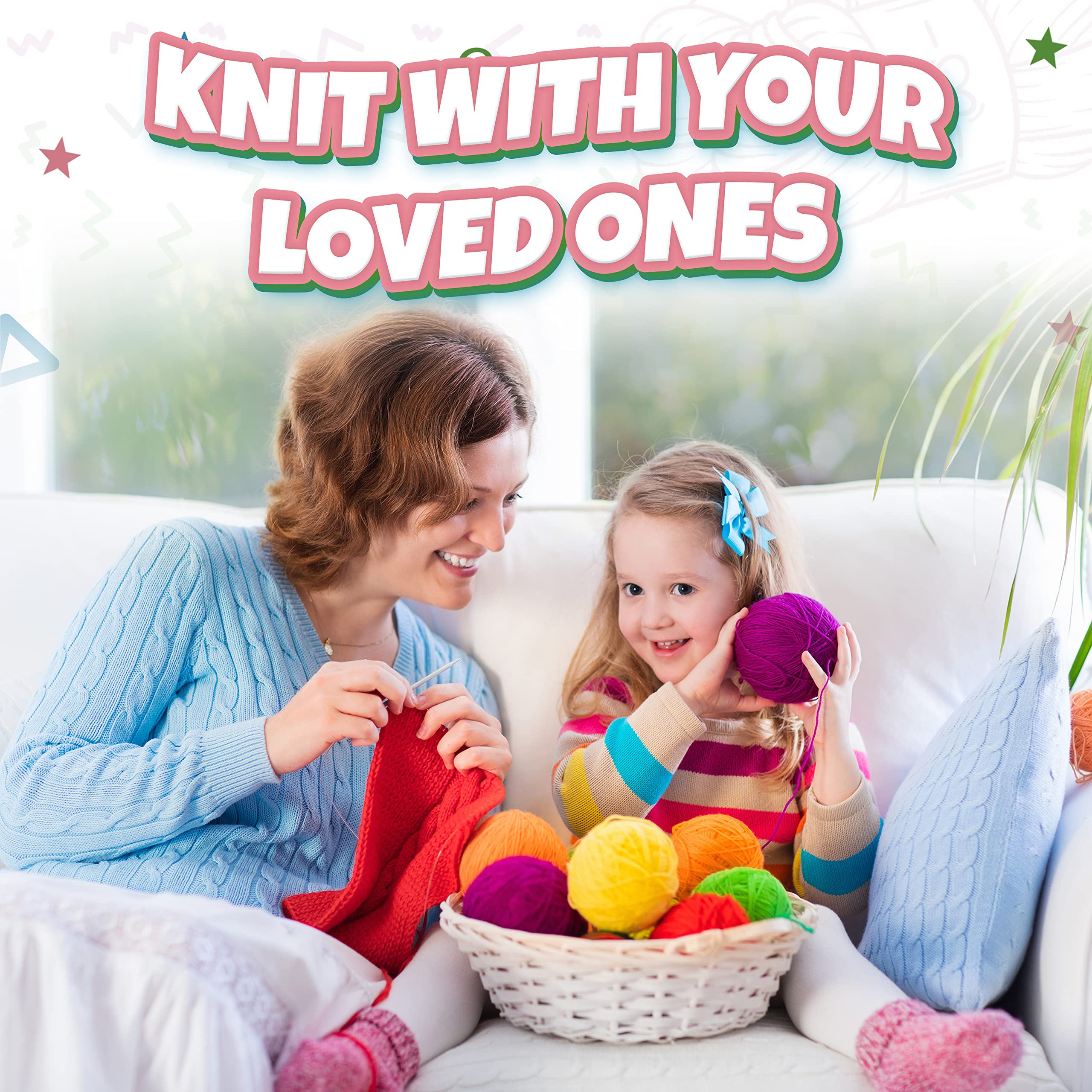 TYH Supplies 8 Acrylic Yarn Pack | 560 Yard Soft Yarn Medium Weight | Beginner Assorted Yarn Set | 8 Unique Colors 70 Yard Each Skein | Multipack for Amigurumi and Crafts