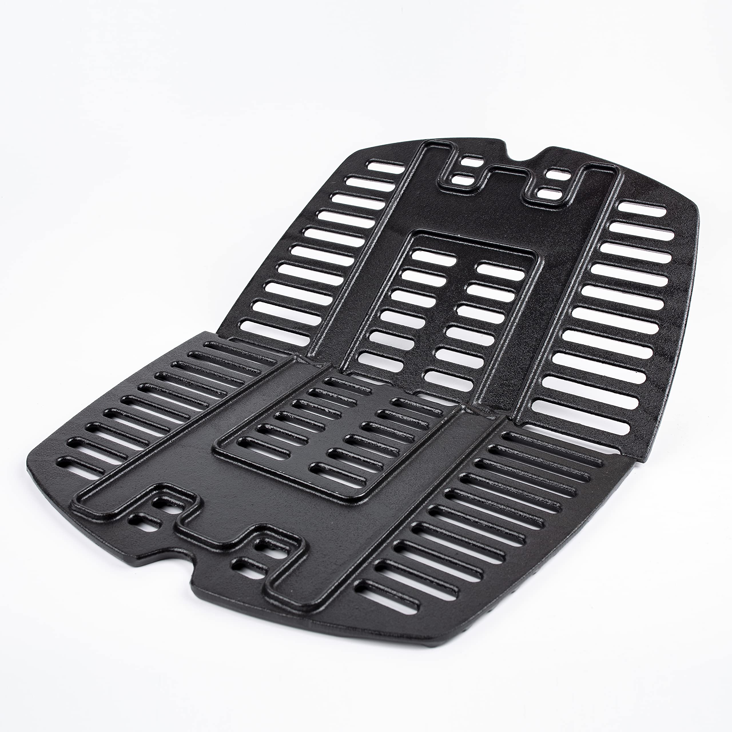 LOKHING 7644 Gas Grill 43.18 CM x 32.25 CM in Total Cast-Iron Cooking Grates Grid for Weber Q100 Q140 Q1000 Q1200 Q1400 Series Grills, Gas Grill Grates Replacement Parts for Weber 7644 Models, 2 Pack