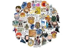 GRAPHICS & MORE Harry Potter Stickers Die Cut Vinyl Sticker Variety Pack - Laptop, Water Bottle, Scrapbooking, Tablet, Skateboard, Indoor/Outdoor - Set of 50