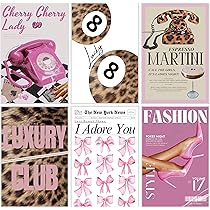 『 Pink cheetahs 』by Ally 20*20cm Amazon.com: ZxXzkwpP Pink Cheetah Print Room Decor Poster