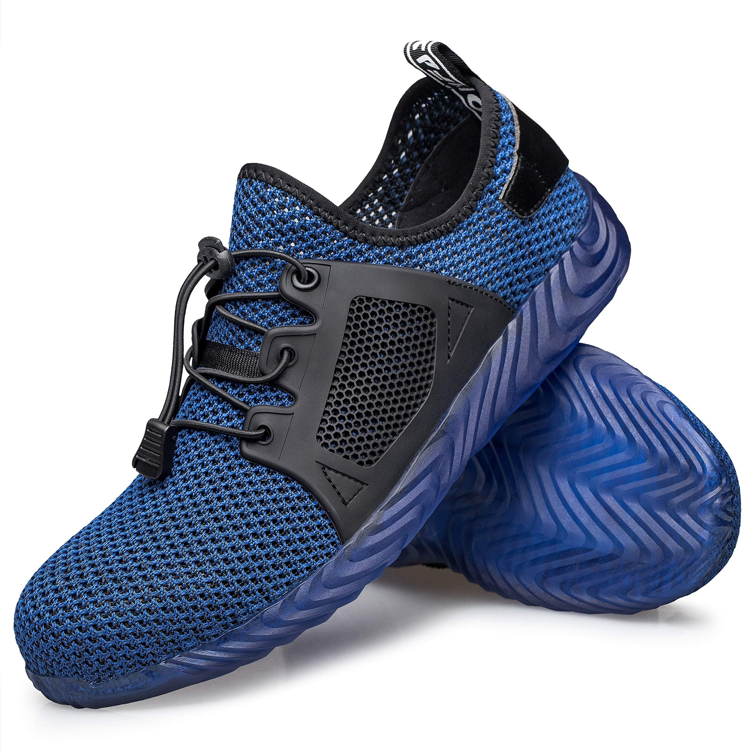 Hongchengye Steel Toe Shoes Men Women Indestructible Work Safety Toe Shoes Lightweight Breathable Construction Sneakers Outdoor Resistant Composite Toe Shoes