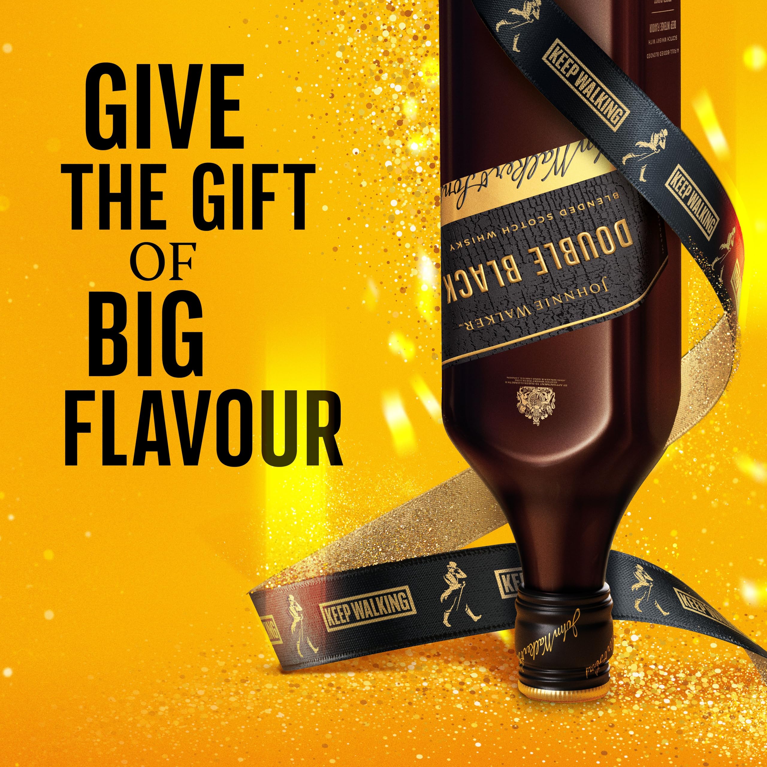 Johnnie Walker Double Black Label, Blended Scotch Whisky, aus den vier Ecken Schottlands direkt ins Glas, 40% vol, 700ml Einzelflasche 6