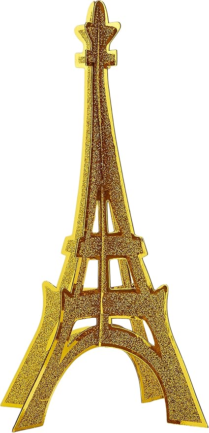 Amazon Com Glittered 3 D Eiffel Tower Centerpiece Party Accessory