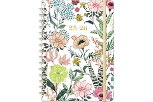 YOUTHAMAZING 2025-2026 Academic Planner – Weekly ＆ Monthly Planner from Jul. 2025 – Jun. 2026, 6.4" x 8.5" with Tabs, Flexible Hardcover, Thick Paper, Strong Twin-Wire Binding, Back Pocket, Inspirational Quotes