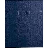Blueline NotePro&trade; Executive Notebook, Indexing System, Refillable, Hard Cover, 9.25" x 7.25", 150 Ruled Pages, Indigo Blue (A7150.BLU)