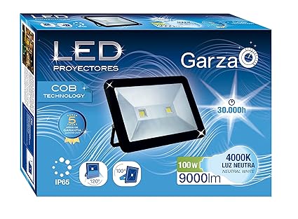 Garza Lighting Outdoor - Foco Proyector LED Exterior IP65 COB ...