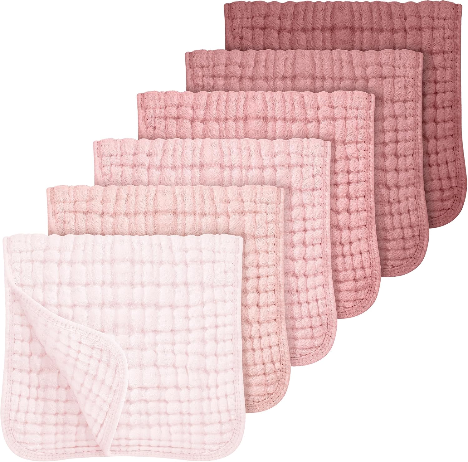 Ultra Soft Muslin Burp Cloths for Baby Girls