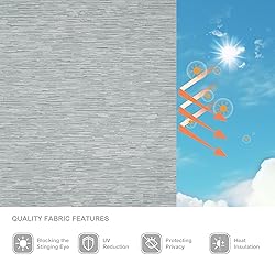 Boolegon Light Filtering Roller Shades for