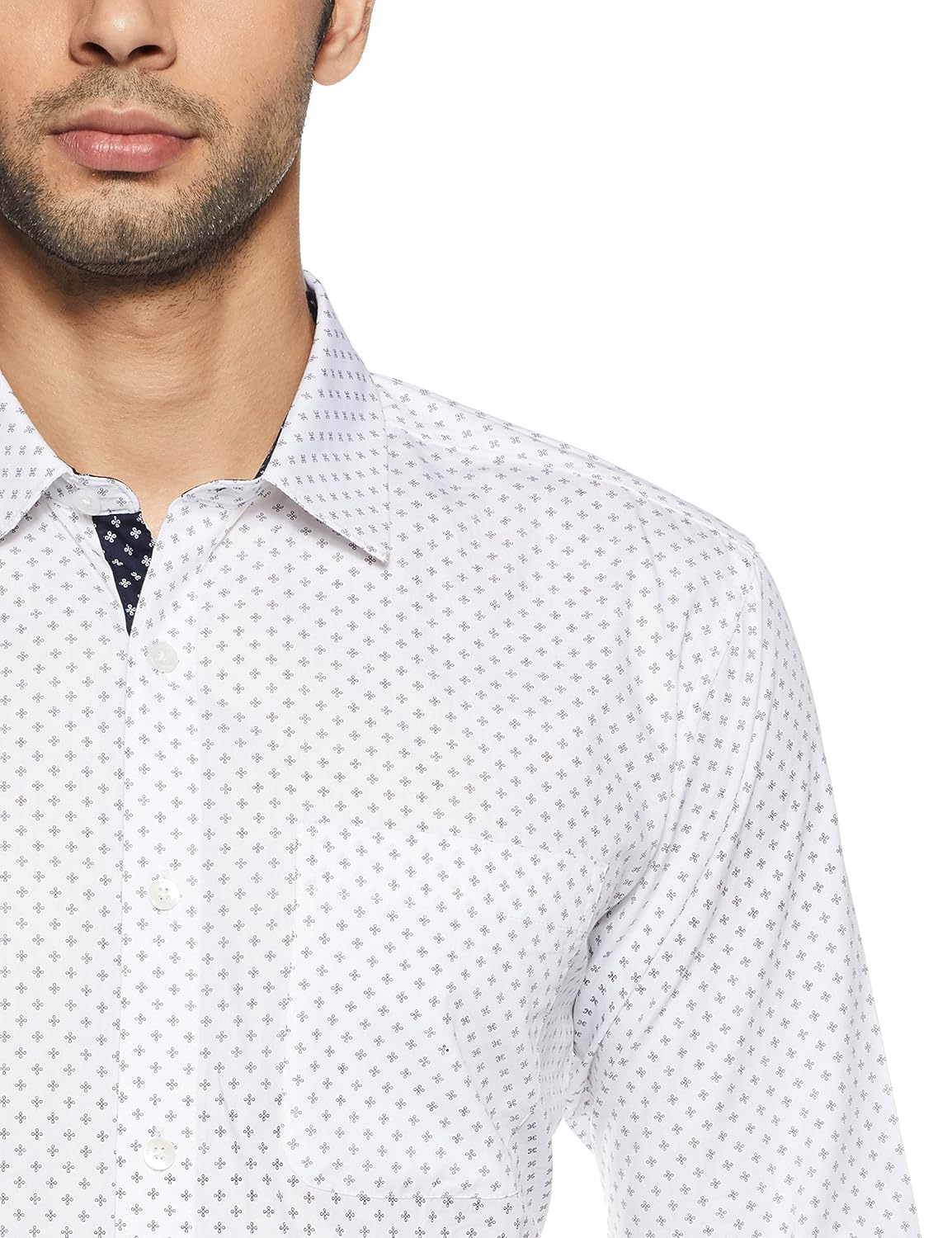 symbol amazon brand men's regular fit formal shirt