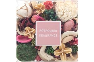 Qingbei Rina Spring Potpourri Bowl Filler, Rose Scented Potpourri Dried Flower,Valentine's Day Decorative Vase Filler, Home Fragrance Sachet,Bathroom Decor,14 Oz(Blush Pink)